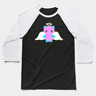 Angel bear - pink/blue Baseball T-Shirt